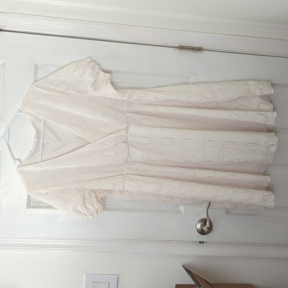 Shein White Eyelet Dress